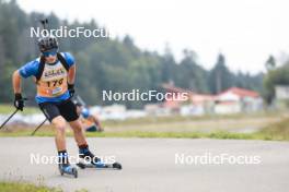 22.09.2024, Premanon, France (FRA): Niels Bibollet (FRA) - Biathlon Samse Summer Tour, individual, Premanon (FRA). www.nordicfocus.com. © Manzoni/NordicFocus. Every downloaded picture is fee-liable.