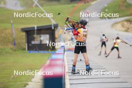 22.09.2024, Premanon, France (FRA): Tom Arens (BEL) - Biathlon Samse Summer Tour, individual, Premanon (FRA). www.nordicfocus.com. © Manzoni/NordicFocus. Every downloaded picture is fee-liable.