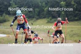 22.09.2024, Premanon, France (FRA): Raphael Kergoat (FRA), Thomas Burlett (FRA), (l-r) - Biathlon Samse Summer Tour, individual, Premanon (FRA). www.nordicfocus.com. © Manzoni/NordicFocus. Every downloaded picture is fee-liable.