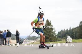 22.09.2024, Premanon, France (FRA): Elouan Thomas (FRA) - Biathlon Samse Summer Tour, individual, Premanon (FRA). www.nordicfocus.com. © Manzoni/NordicFocus. Every downloaded picture is fee-liable.