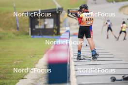 22.09.2024, Premanon, France (FRA): Tom Arens (BEL) - Biathlon Samse Summer Tour, individual, Premanon (FRA). www.nordicfocus.com. © Manzoni/NordicFocus. Every downloaded picture is fee-liable.