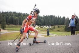 22.09.2024, Premanon, France (FRA): Quentin Caviglia (FRA) - Biathlon Samse Summer Tour, individual, Premanon (FRA). www.nordicfocus.com. © Manzoni/NordicFocus. Every downloaded picture is fee-liable.