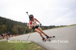 22.09.2024, Premanon, France (FRA): Eva Marcoux (FRA) - Biathlon Samse Summer Tour, individual, Premanon (FRA). www.nordicfocus.com. © Manzoni/NordicFocus. Every downloaded picture is fee-liable.