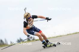 22.09.2024, Premanon, France (FRA): Mael Bernole (FRA) - Biathlon Samse Summer Tour, individual, Premanon (FRA). www.nordicfocus.com. © Manzoni/NordicFocus. Every downloaded picture is fee-liable.