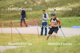 22.09.2024, Premanon, France (FRA): Louis Bastin (BEL) - Biathlon Samse Summer Tour, individual, Premanon (FRA). www.nordicfocus.com. © Manzoni/NordicFocus. Every downloaded picture is fee-liable.