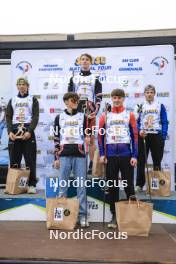 22.09.2024, Premanon, France (FRA): Tobit Keller (SUI), Murray Jacquin (FRA), Niels Bibollet (FRA), Martin Minazzi (FRA), Augustin Remonnay (FRA), (l-r) - Biathlon Samse Summer Tour, individual, Premanon (FRA). www.nordicfocus.com. © Manzoni/NordicFocus. Every downloaded picture is fee-liable.