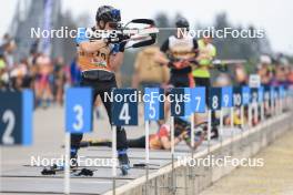 22.09.2024, Premanon, France (FRA): Niels Bibollet (FRA) - Biathlon Samse Summer Tour, individual, Premanon (FRA). www.nordicfocus.com. © Manzoni/NordicFocus. Every downloaded picture is fee-liable.