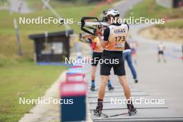 22.09.2024, Premanon, France (FRA): Tobit Keller (SUI) - Biathlon Samse Summer Tour, individual, Premanon (FRA). www.nordicfocus.com. © Manzoni/NordicFocus. Every downloaded picture is fee-liable.