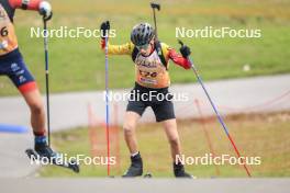 22.09.2024, Premanon, France (FRA): Louis Bastin (BEL) - Biathlon Samse Summer Tour, individual, Premanon (FRA). www.nordicfocus.com. © Manzoni/NordicFocus. Every downloaded picture is fee-liable.