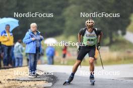 22.09.2024, Premanon, France (FRA): Alexis Colomban (FRA) - Biathlon Samse Summer Tour, pursuit, Premanon (FRA). www.nordicfocus.com. © Manzoni/NordicFocus. Every downloaded picture is fee-liable.