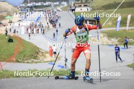 22.09.2024, Premanon, France (FRA): Paul Cartier (FRA) - Biathlon Samse Summer Tour, pursuit, Premanon (FRA). www.nordicfocus.com. © Manzoni/NordicFocus. Every downloaded picture is fee-liable.