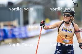 22.09.2024, Premanon, France (FRA): Oceane Michelon (FRA) - Biathlon Samse Summer Tour, pursuit, Premanon (FRA). www.nordicfocus.com. © Manzoni/NordicFocus. Every downloaded picture is fee-liable.