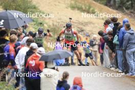 22.09.2024, Premanon, France (FRA): Antoine Morel (FRA) - Biathlon Samse Summer Tour, pursuit, Premanon (FRA). www.nordicfocus.com. © Manzoni/NordicFocus. Every downloaded picture is fee-liable.