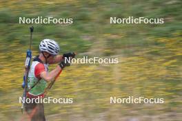 22.09.2024, Premanon, France (FRA): Nans Madelenat (FRA) - Biathlon Samse Summer Tour, pursuit, Premanon (FRA). www.nordicfocus.com. © Manzoni/NordicFocus. Every downloaded picture is fee-liable.