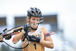 22.09.2024, Premanon, France (FRA): Oceane Michelon (FRA) - Biathlon Samse Summer Tour, pursuit, Premanon (FRA). www.nordicfocus.com. © Manzoni/NordicFocus. Every downloaded picture is fee-liable.