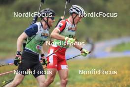 22.09.2024, Premanon, France (FRA): Gion Stalder (SUI) - Biathlon Samse Summer Tour, pursuit, Premanon (FRA). www.nordicfocus.com. © Manzoni/NordicFocus. Every downloaded picture is fee-liable.