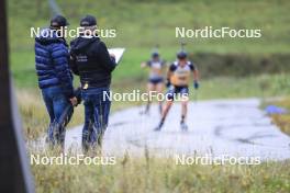 22.09.2024, Premanon, France (FRA): Event Feature: Coaches on the track - Biathlon Samse Summer Tour, pursuit, Premanon (FRA). www.nordicfocus.com. © Manzoni/NordicFocus. Every downloaded picture is fee-liable.