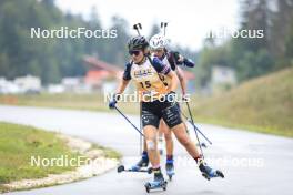 22.09.2024, Premanon, France (FRA): Gilonne Guigonnat (FRA) - Biathlon Samse Summer Tour, pursuit, Premanon (FRA). www.nordicfocus.com. © Manzoni/NordicFocus. Every downloaded picture is fee-liable.