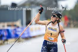 22.09.2024, Premanon, France (FRA): Oceane Michelon (FRA) - Biathlon Samse Summer Tour, pursuit, Premanon (FRA). www.nordicfocus.com. © Manzoni/NordicFocus. Every downloaded picture is fee-liable.