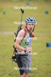 22.09.2024, Premanon, France (FRA): Pablo Baselgia (SUI) - Biathlon Samse Summer Tour, pursuit, Premanon (FRA). www.nordicfocus.com. © Manzoni/NordicFocus. Every downloaded picture is fee-liable.