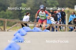 22.09.2024, Premanon, France (FRA): Fiona Laurent (FRA) - Biathlon Samse Summer Tour, pursuit, Premanon (FRA). www.nordicfocus.com. © Manzoni/NordicFocus. Every downloaded picture is fee-liable.