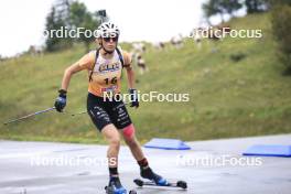 22.09.2024, Premanon, France (FRA): Lisa Siberchicot (FRA) - Biathlon Samse Summer Tour, pursuit, Premanon (FRA). www.nordicfocus.com. © Manzoni/NordicFocus. Every downloaded picture is fee-liable.