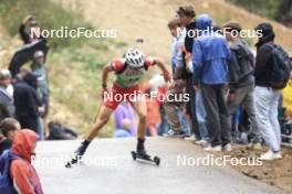 22.09.2024, Premanon, France (FRA): Antonin Delsol (FRA) - Biathlon Samse Summer Tour, pursuit, Premanon (FRA). www.nordicfocus.com. © Manzoni/NordicFocus. Every downloaded picture is fee-liable.