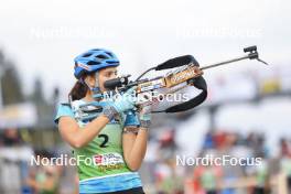 22.09.2024, Premanon, France (FRA): Emma Oustry (FRA) - Biathlon Samse Summer Tour, pursuit, Premanon (FRA). www.nordicfocus.com. © Manzoni/NordicFocus. Every downloaded picture is fee-liable.