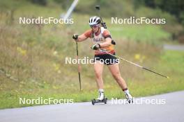 22.09.2024, Premanon, France (FRA): Lena Haecki-Gross (SUI) - Biathlon Samse Summer Tour, pursuit, Premanon (FRA). www.nordicfocus.com. © Manzoni/NordicFocus. Every downloaded picture is fee-liable.