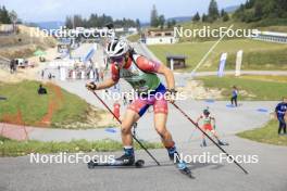 22.09.2024, Premanon, France (FRA): Kelvin Lecomte (FRA) - Biathlon Samse Summer Tour, pursuit, Premanon (FRA). www.nordicfocus.com. © Manzoni/NordicFocus. Every downloaded picture is fee-liable.