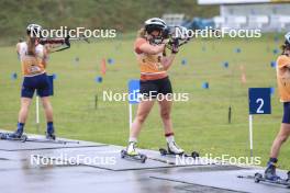 22.09.2024, Premanon, France (FRA): Lena Haecki-Gross (SUI) - Biathlon Samse Summer Tour, pursuit, Premanon (FRA). www.nordicfocus.com. © Manzoni/NordicFocus. Every downloaded picture is fee-liable.