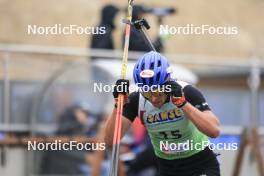 22.09.2024, Premanon, France (FRA): Oscar Lombardot (FRA) - Biathlon Samse Summer Tour, pursuit, Premanon (FRA). www.nordicfocus.com. © Manzoni/NordicFocus. Every downloaded picture is fee-liable.