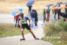 22.09.2024, Premanon, France (FRA): Dajan Danuser (SUI) - Biathlon Samse Summer Tour, pursuit, Premanon (FRA). www.nordicfocus.com. © Manzoni/NordicFocus. Every downloaded picture is fee-liable.