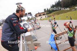 22.09.2024, Premanon, France (FRA): Louis Debloem (BEL) - Biathlon Samse Summer Tour, pursuit, Premanon (FRA). www.nordicfocus.com. © Manzoni/NordicFocus. Every downloaded picture is fee-liable.