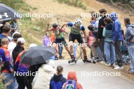 22.09.2024, Premanon, France (FRA): Gianmaria Tedaldi (SUI) - Biathlon Samse Summer Tour, pursuit, Premanon (FRA). www.nordicfocus.com. © Manzoni/NordicFocus. Every downloaded picture is fee-liable.