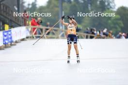 22.09.2024, Premanon, France (FRA): Oceane Michelon (FRA) - Biathlon Samse Summer Tour, pursuit, Premanon (FRA). www.nordicfocus.com. © Manzoni/NordicFocus. Every downloaded picture is fee-liable.