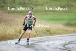 22.09.2024, Premanon, France (FRA): Sebastian Stalder (SUI) - Biathlon Samse Summer Tour, pursuit, Premanon (FRA). www.nordicfocus.com. © Manzoni/NordicFocus. Every downloaded picture is fee-liable.