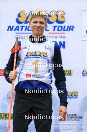 22.09.2024, Premanon, France (FRA): Leo Carlier (FRA) - Biathlon Samse Summer Tour, pursuit, Premanon (FRA). www.nordicfocus.com. © Manzoni/NordicFocus. Every downloaded picture is fee-liable.