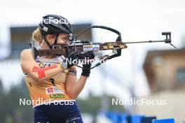 22.09.2024, Premanon, France (FRA): Oceane Michelon (FRA) - Biathlon Samse Summer Tour, pursuit, Premanon (FRA). www.nordicfocus.com. © Manzoni/NordicFocus. Every downloaded picture is fee-liable.