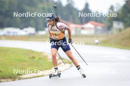 22.09.2024, Premanon, France (FRA): Camille Bened (FRA) - Biathlon Samse Summer Tour, pursuit, Premanon (FRA). www.nordicfocus.com. © Manzoni/NordicFocus. Every downloaded picture is fee-liable.