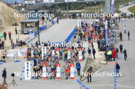 22.09.2024, Premanon, France (FRA): Leo Carlier (FRA), Enzo Bouillet (FRA), Emile Weiss (FRA), (l-r) - Biathlon Samse Summer Tour, pursuit, Premanon (FRA). www.nordicfocus.com. © Manzoni/NordicFocus. Every downloaded picture is fee-liable.