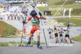 22.09.2024, Premanon, France (FRA): Mathis Laine (FRA) - Biathlon Samse Summer Tour, pursuit, Premanon (FRA). www.nordicfocus.com. © Manzoni/NordicFocus. Every downloaded picture is fee-liable.