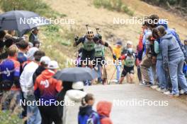 22.09.2024, Premanon, France (FRA): Alexis Colomban (FRA) - Biathlon Samse Summer Tour, pursuit, Premanon (FRA). www.nordicfocus.com. © Manzoni/NordicFocus. Every downloaded picture is fee-liable.