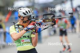 22.09.2024, Premanon, France (FRA): Leo Carlier (FRA) - Biathlon Samse Summer Tour, pursuit, Premanon (FRA). www.nordicfocus.com. © Manzoni/NordicFocus. Every downloaded picture is fee-liable.