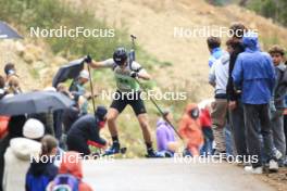 22.09.2024, Premanon, France (FRA): Sandro Bovisi (SUI) - Biathlon Samse Summer Tour, pursuit, Premanon (FRA). www.nordicfocus.com. © Manzoni/NordicFocus. Every downloaded picture is fee-liable.