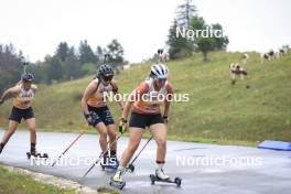 22.09.2024, Premanon, France (FRA): Julia Simon (FRA) - Biathlon Samse Summer Tour, pursuit, Premanon (FRA). www.nordicfocus.com. © Manzoni/NordicFocus. Every downloaded picture is fee-liable.