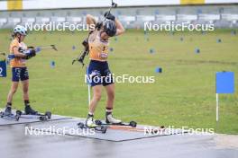 22.09.2024, Premanon, France (FRA): Oceane Michelon (FRA) - Biathlon Samse Summer Tour, pursuit, Premanon (FRA). www.nordicfocus.com. © Manzoni/NordicFocus. Every downloaded picture is fee-liable.