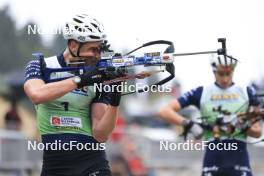 22.09.2024, Premanon, France (FRA): Emilien Jacquelin (FRA) - Biathlon Samse Summer Tour, pursuit, Premanon (FRA). www.nordicfocus.com. © Manzoni/NordicFocus. Every downloaded picture is fee-liable.