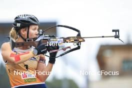 22.09.2024, Premanon, France (FRA): Oceane Michelon (FRA) - Biathlon Samse Summer Tour, pursuit, Premanon (FRA). www.nordicfocus.com. © Manzoni/NordicFocus. Every downloaded picture is fee-liable.