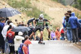 22.09.2024, Premanon, France (FRA): Edgar Geny (FRA) - Biathlon Samse Summer Tour, pursuit, Premanon (FRA). www.nordicfocus.com. © Manzoni/NordicFocus. Every downloaded picture is fee-liable.